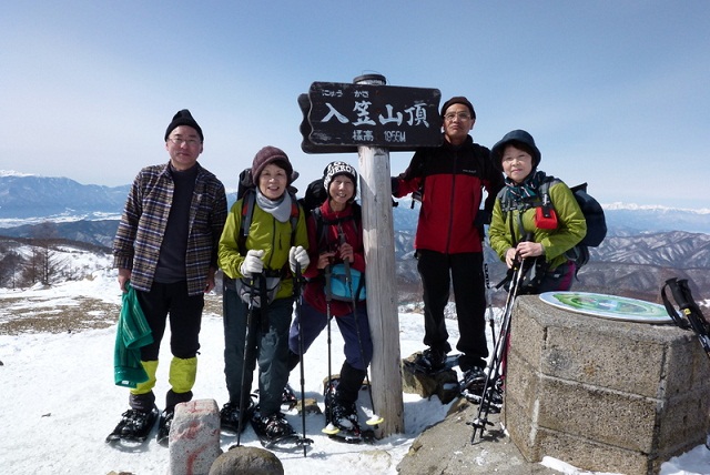 ≪個人山行報告≫2013年2月17日（日）入笠山スノ－シュ－